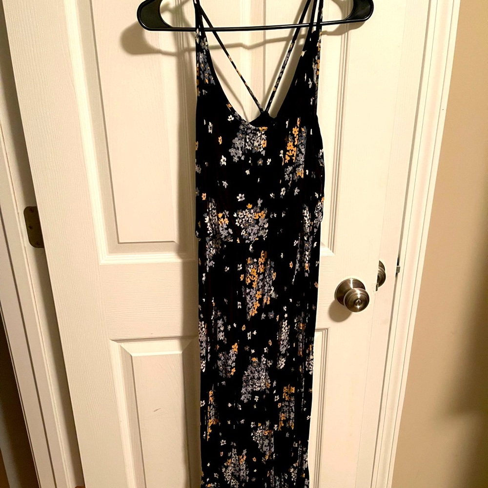 Used loft long floral dress